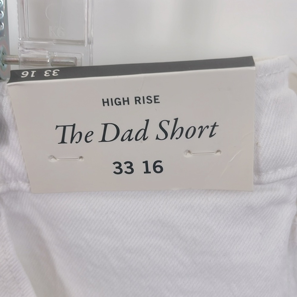 ABERCROMBIE and FITCH Jeans $70 Women The Dad Short Frayed Hem Plus Size 16 NWT - Picture 8 of 8